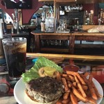 Mosa's Joint - Spinach, Mushroom, Bleu Cheese Burger $11.50