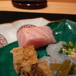 御料理 まつ山 - お造りアップ