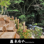 ベーカリー＆テーブル 東府や 足湯カフェ - 【東府やResort&Spa-Izu】「滝見テラス」