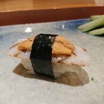 天寿し - タイラガイとウニ