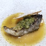 Restaurant Sola - ＊アオナはアオハタやキハタとも呼ばれます。 アオナ自体もいい味わいですけれど、スープとともに頂くと秀逸。