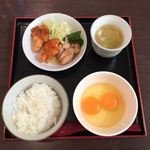 Chatamayaniwatorishokudou - たまごかけごはん定食「ひよこ」（500円税込）