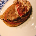 茶禅華 - 本日のメインの吉品干鮑の殻