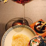 茶禅華 - 干し貝柱のお粥？干物のお料理が抜群に美味しいと思います