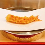 くすのき - 車海老をエビ塩で。エビの香ばしい香りが一層増します