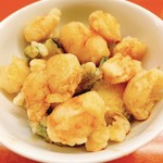 くすのき - これが有名なバラ天丼。一つずつ揚げた天丼は普通の天丼と別次元です。