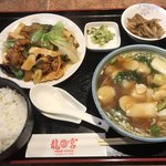 Ronkun - 五目汁そばセット＝９８０円