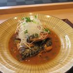 Kyuushuu Megumi No Koduchi - メインのおかずに選んだのはサバのぬか炊き。
      
      じっくり煮込まれ味の浸みこんだ柔らかいサバでした。
      