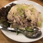 元祥 - 蒸し鶏肉の葱油かけ 480円