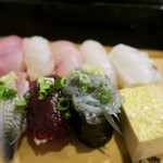 酒と魚 希唯 - おまかせ12貫にぎり(1000円) ※現在ランチ営業は日曜のみ