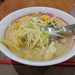 スガキヤ - 野菜ラーメンの麺