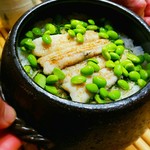 温石 - 鱧と枝豆ご飯