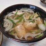 末広食堂 - かしわうどん　500円