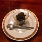 hikari-yurari - ホタルイカの墨煮、クスクス添え