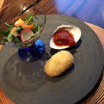 ゆふいん  月燈庵 - 貝のクリームコロッケ