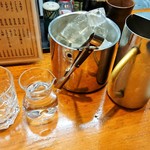 焼鳥かさ岡 - 黒霧・水割りセット