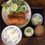 Shimodewa Uchiyamaya - 相方の串カツ定食  700円