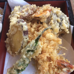 Shimodewa Uchiyamaya - 海老天２、野菜天各種