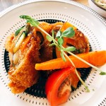 ももふく - 野菜の肉巻き。色どりがとってもキレイ♡