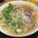 布施 細見商店 - 辛味噌ラーメン（太麺）（3辛）（大盛）（￥950）