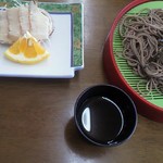 せと食堂 - あわびざるそば９００円