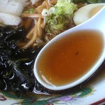 せと食堂 - あわびラーメンのスープ