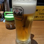 1ポンドのステーキハンバーグ タケル - ドリンク写真:クーポン券利用の中ジョッキ\(^o^)/