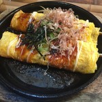 魚輝水産 - ジャンボ豚バラ串豚平鉄板焼き（￥390）