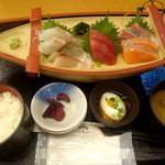 Sakanaya Doujou Uosensuisan - 刺身定食　￥1,000