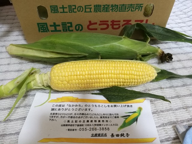 山梨で有名なとうもろこし きみひめを買いに行きました By ハツミク 風土記の丘農産物直売所 甲斐住吉 その他 食べログ