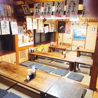 40 seats, mainly in the tatami room, can be reserved for private use!