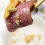 焼肉屋 かねちゃん 至粋亭 - ウニ乗せ（トム流