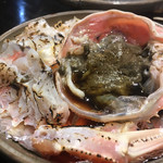 丸太屋 - スボガニ登板焼きは目の前で焼き上げます