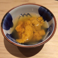 すし岩瀬 - 塩水雲丹 昆布出汁