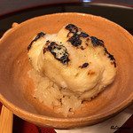 御料理 寺沢 - とら河豚の白子焼に赤酢の舎利