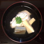 御料理 寺沢 - 鮎魚女と蓬麩､筍の椀物