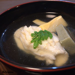 御料理 寺沢 - 鮎魚女と蓬麩､筍の椀物