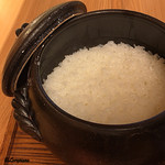御料理 寺沢 - ごはんが炊けました