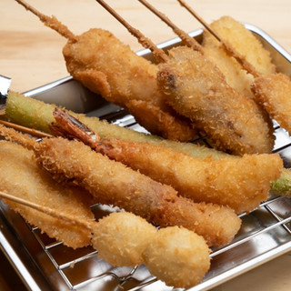We independently researched the crispy batter ◆Kushikatsu with carefully selected batter and frying oil