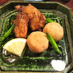 賛否両論 - フグの揚げ物、レンコンの饅頭揚げ　2011年12月