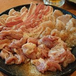 Jokkiya Hanare - もち豚カルビ､セセリ､若どり､鶏胸肉