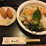 Minoya - いなり寿司（2個）＋海老おろしうどん（冷）