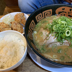 希望軒 - ごま味噌ラーメン＋唐揚げセット♡¥750＋¥300(税込)