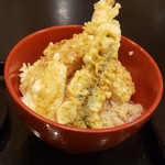 つきじ植むら - ミニ天丼