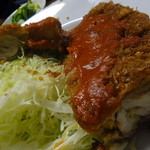 ブルドック - チキンカツ断面（2011.12）