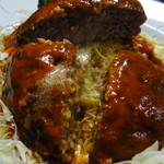 ブルドック - ハンバーグ断面（2011.12）