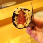 天ぷら たけうち - 本マグロ海苔巻き