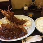 とんかつ ひろ喜 - 特選ロースとんかつ ＆ 海老フライ定食（￥1500）