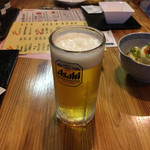 ちょんたま食堂 - 生ビール1杯目