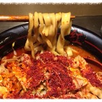 麺創研 紅 - 鬼紅らーめん（辛さ×5）／肉増し